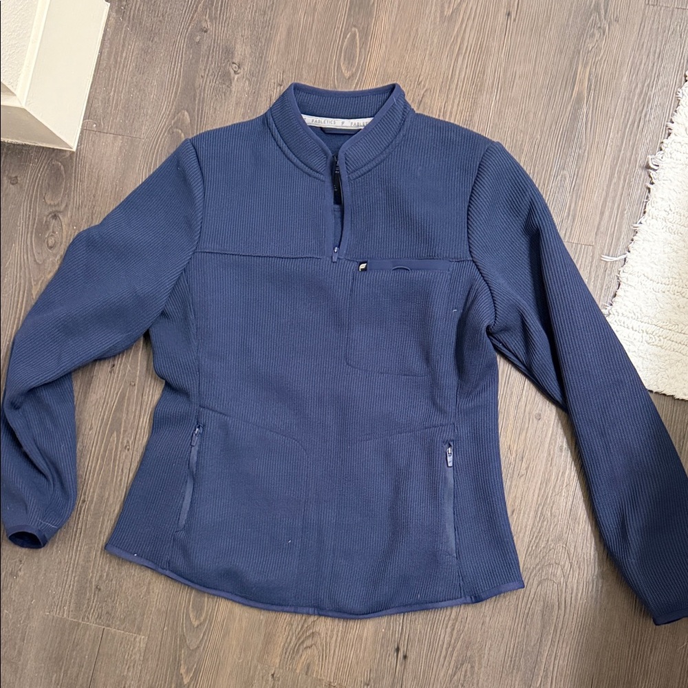 Fabletics Navy Zip-Up Hoodie